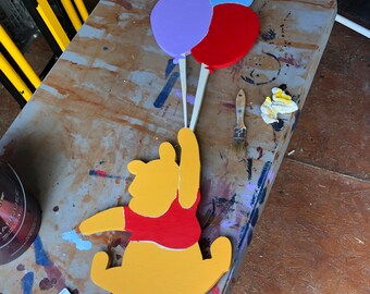 Illuminated Winnie the Pooh With Dimmable LED Lighting and Glitter
