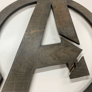 Illuminated Avengers wooden LED Sign, wall sign, Avengers wall art, Avengers Sign image 2