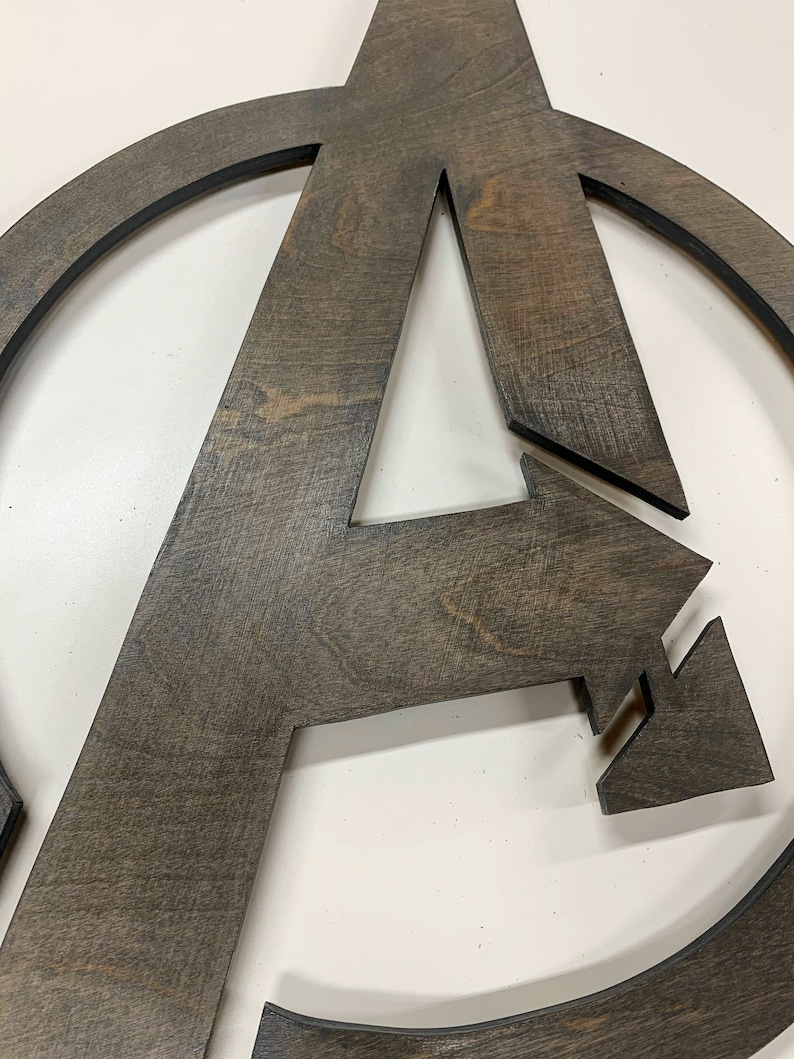 Illuminated Avengers wooden LED Sign, wall sign, Avengers wall art, Avengers Sign image 2