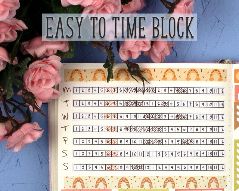 Bullet Journal Printable Stickers PNG Files for Cricut Etsy