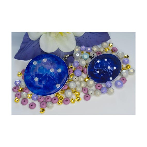 Genshin Impact Button Pin & Resin Charm, Character Constellation Fan Art