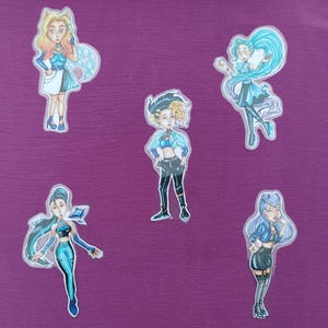 Kda, Evelynn Ahri Akali Seraphine Kaisa, marque-page plastifié, ensemble de marque-pages, League Legends, cadeaux, produits dérivés K-pop, idole, cadeaux pour joueurs