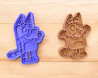 Bluey & Bingo Cookie Cutters, 3D Printed Character Cookie Cutter, Cartoon Baking Tool