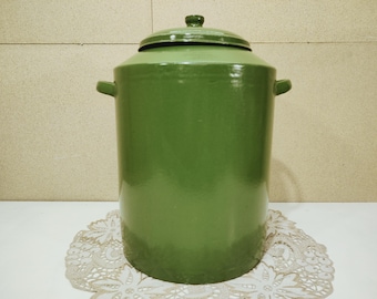 アラビア社製の希少なヴィンテージFinel arabiaエナメルバケツ（蓋付き