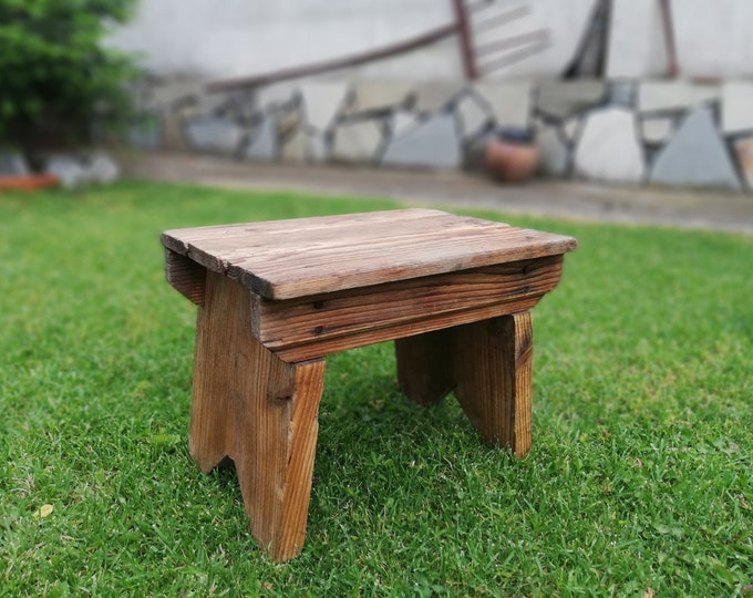 Vintage Step Stool Primitive Wooden Stool Milking Stool - Etsy