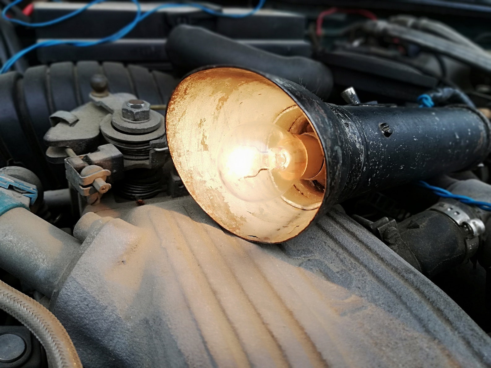 Vintage Car Lamp From 50s Black Metal Car Lamp Soviet Lamp Etsy