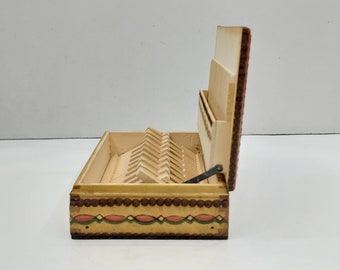 Scatola Per Sigarette Squisita Fatta A Mano In Palissandro - Foto 12