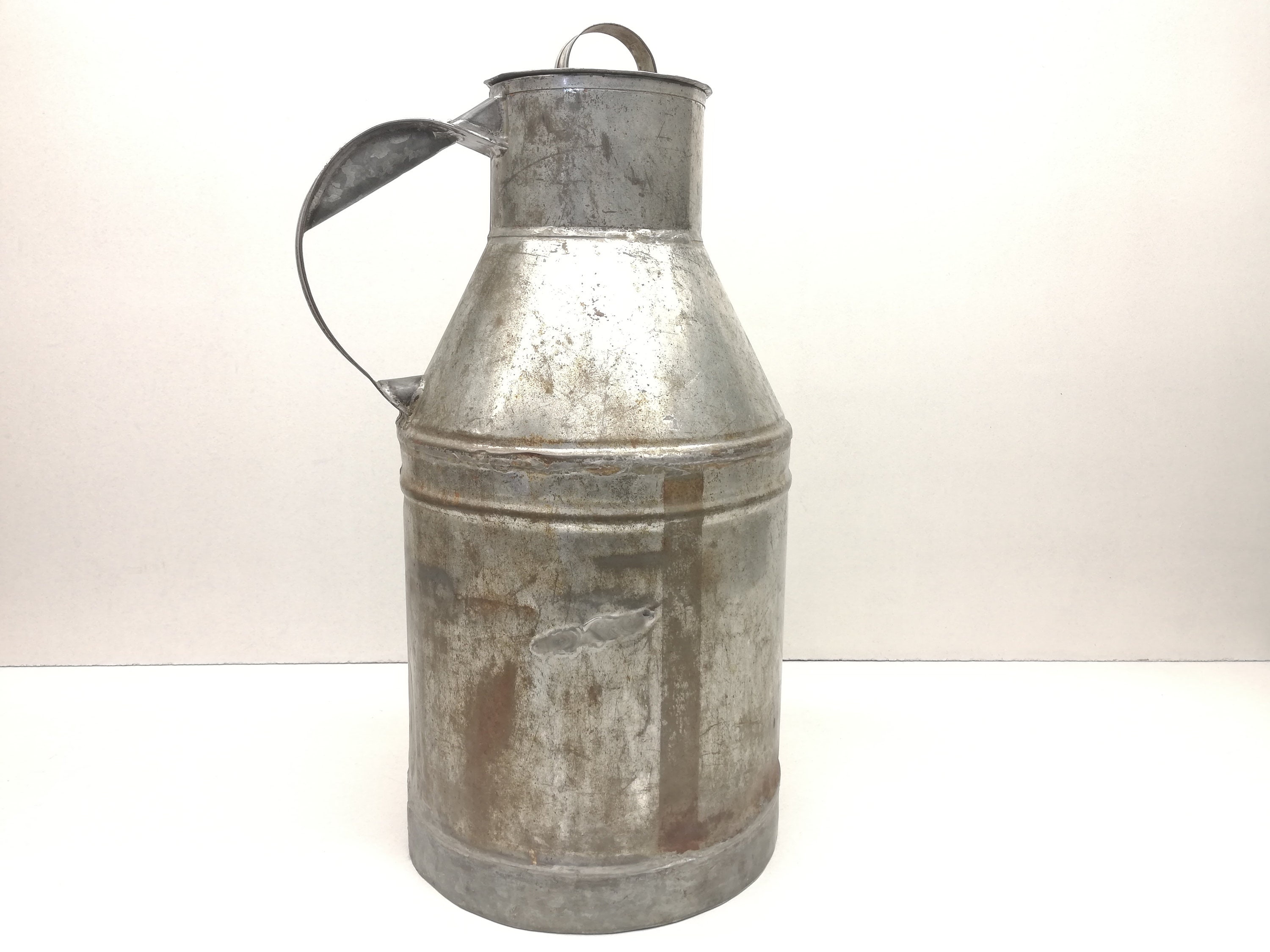 Vintage Milk Can 1940's Rusty Milk Jug Metal Milk Etsy