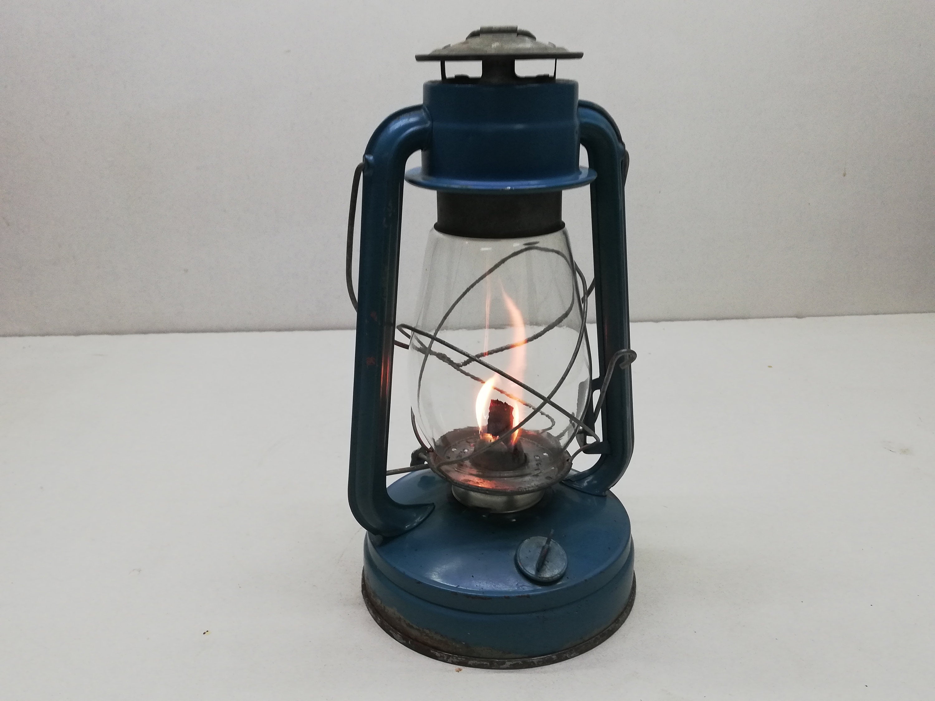 Vintage oil gas lantern Glass metal kerosene lamp Etsy