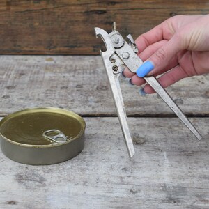 Jahrgang Öffner 70er Jahre, Flaschenöffner und Glas Flaschenöffner, Metall Flaschenöffner, englische Öffner, 2 in 1 Werkzeug, kleine Küchengerät, Küchenhelfer, Geschenk-Idee