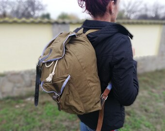 ANCIEN SAC LA Poste PTT besace sacoche toile vintage kaki facteur