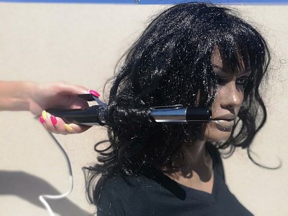 ヴィンテージ電動ヘアアイロン - 1980年代のレトロなヘアツール