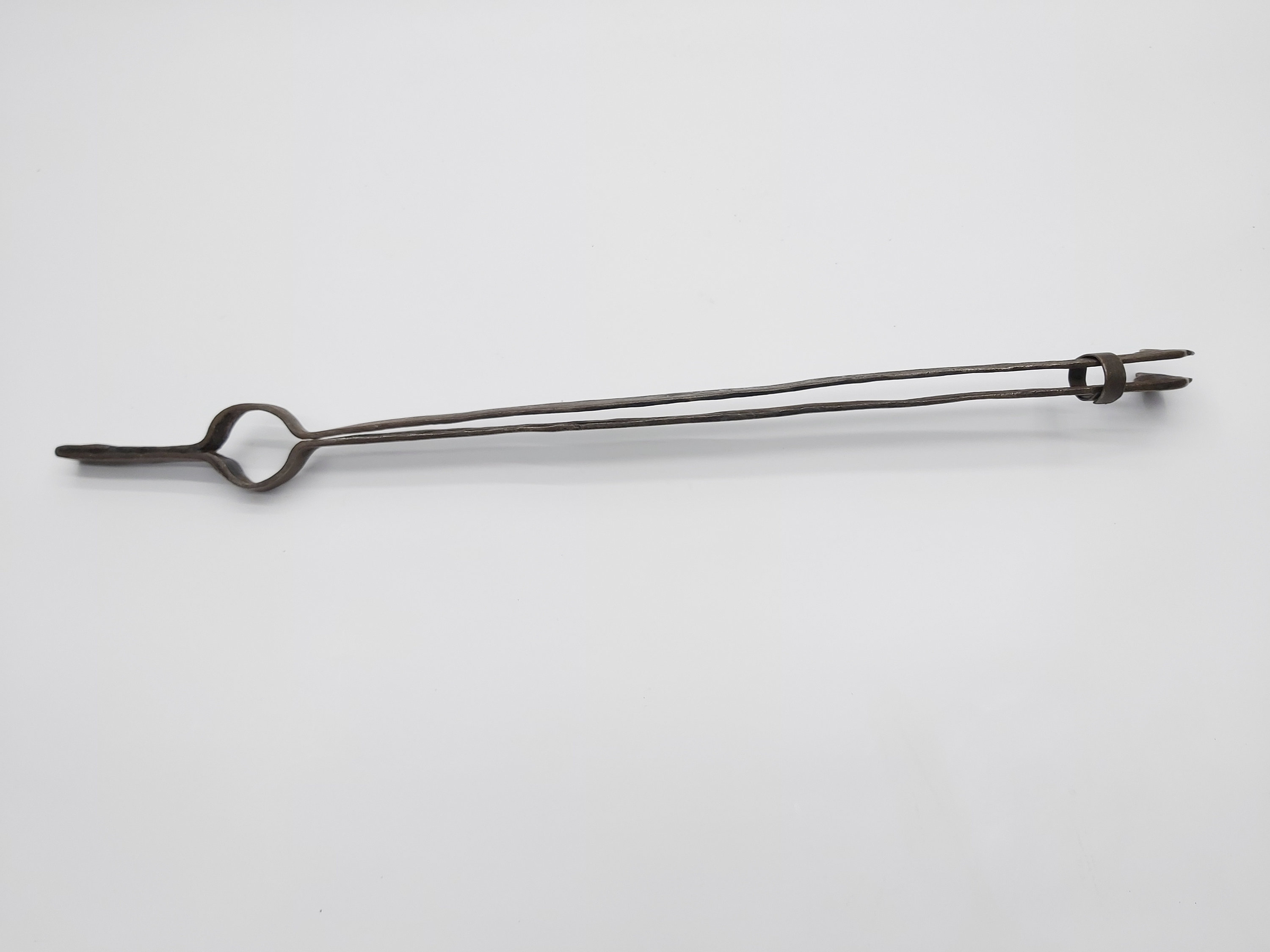 Vintage iron fire tongs Hand hammered tongs Fireplace tool Etsy