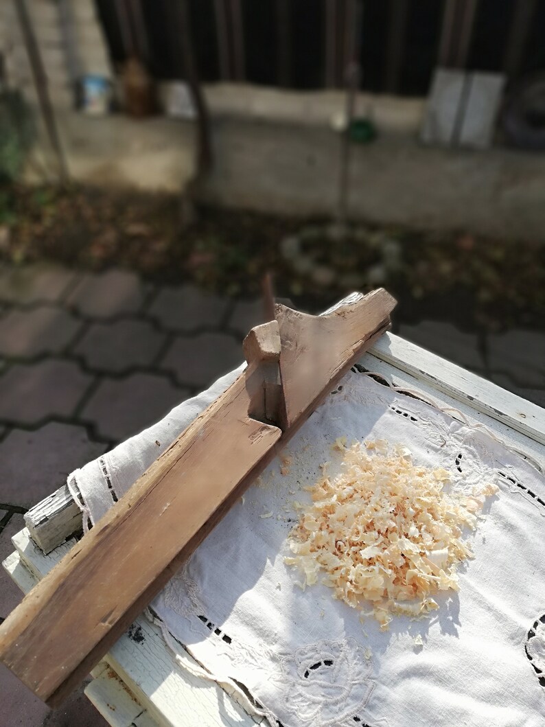 Christmas gift Bit decor Antique woodworking 1800s Antique woodworking planer Workshop decor Antique tool handmade Woodworking tool