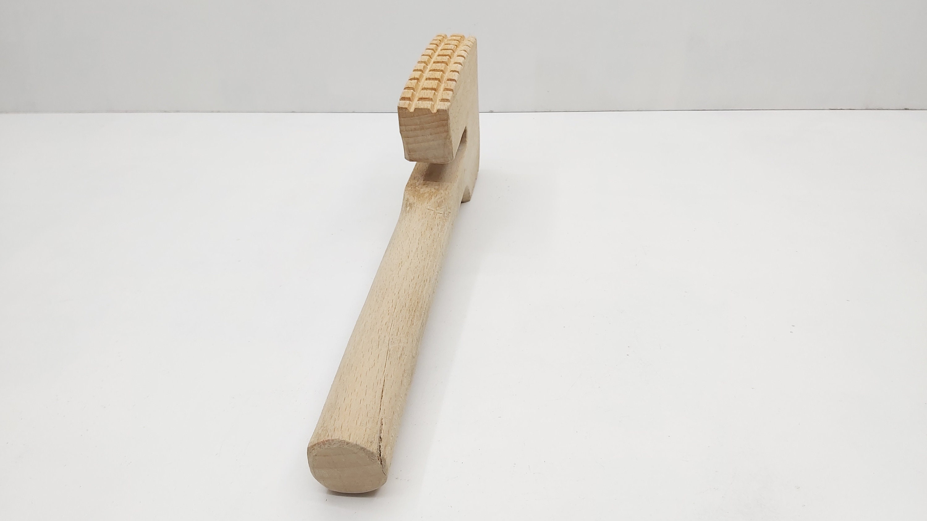 Vieux Maillet à Viande En Bois, 31cm – L'outil Rustique Pour Attendrir La Viande Comme Un Chef