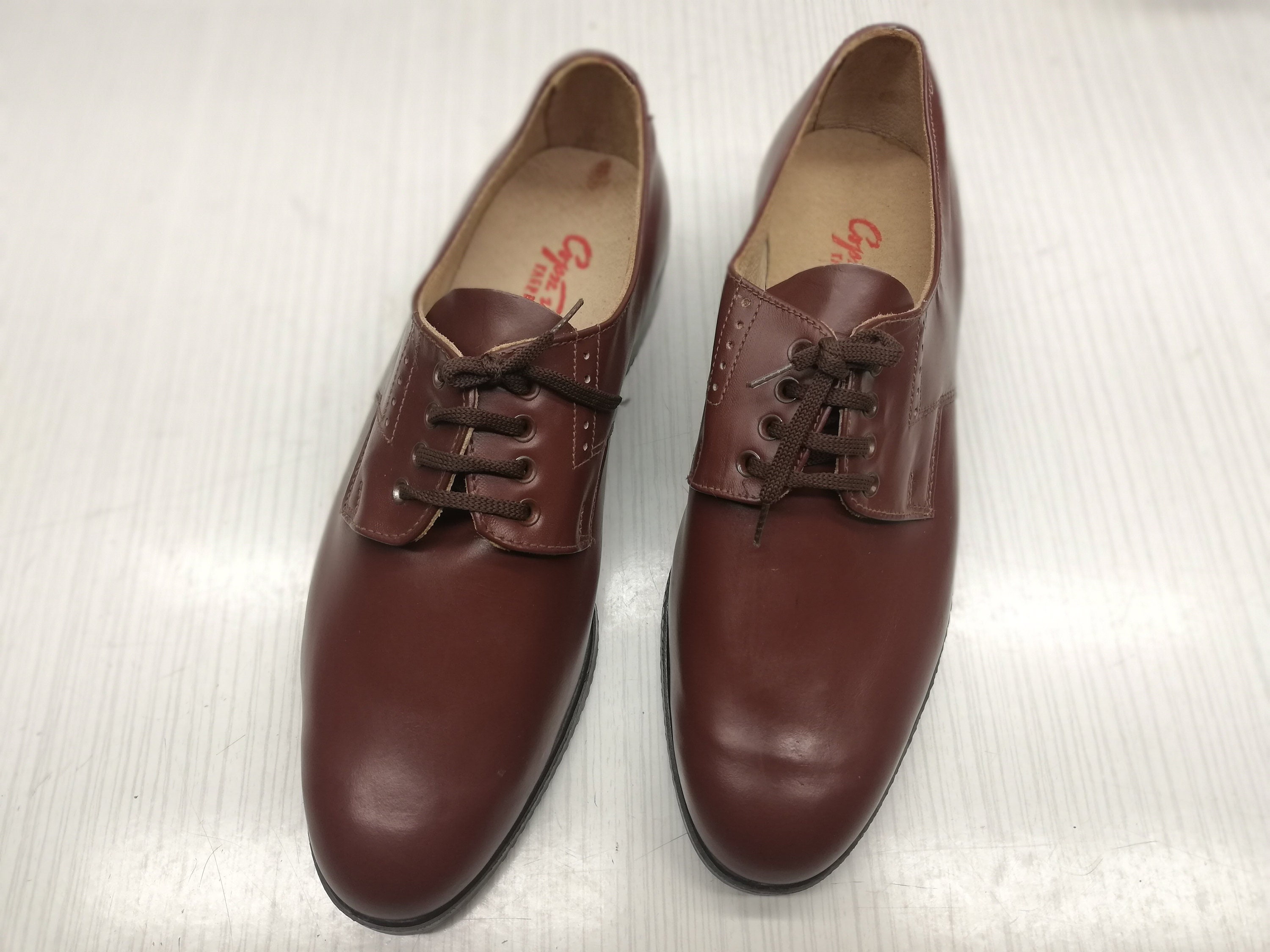 Vintage Men's Shoes Brown Genuine Leather Shoes Old Etsy