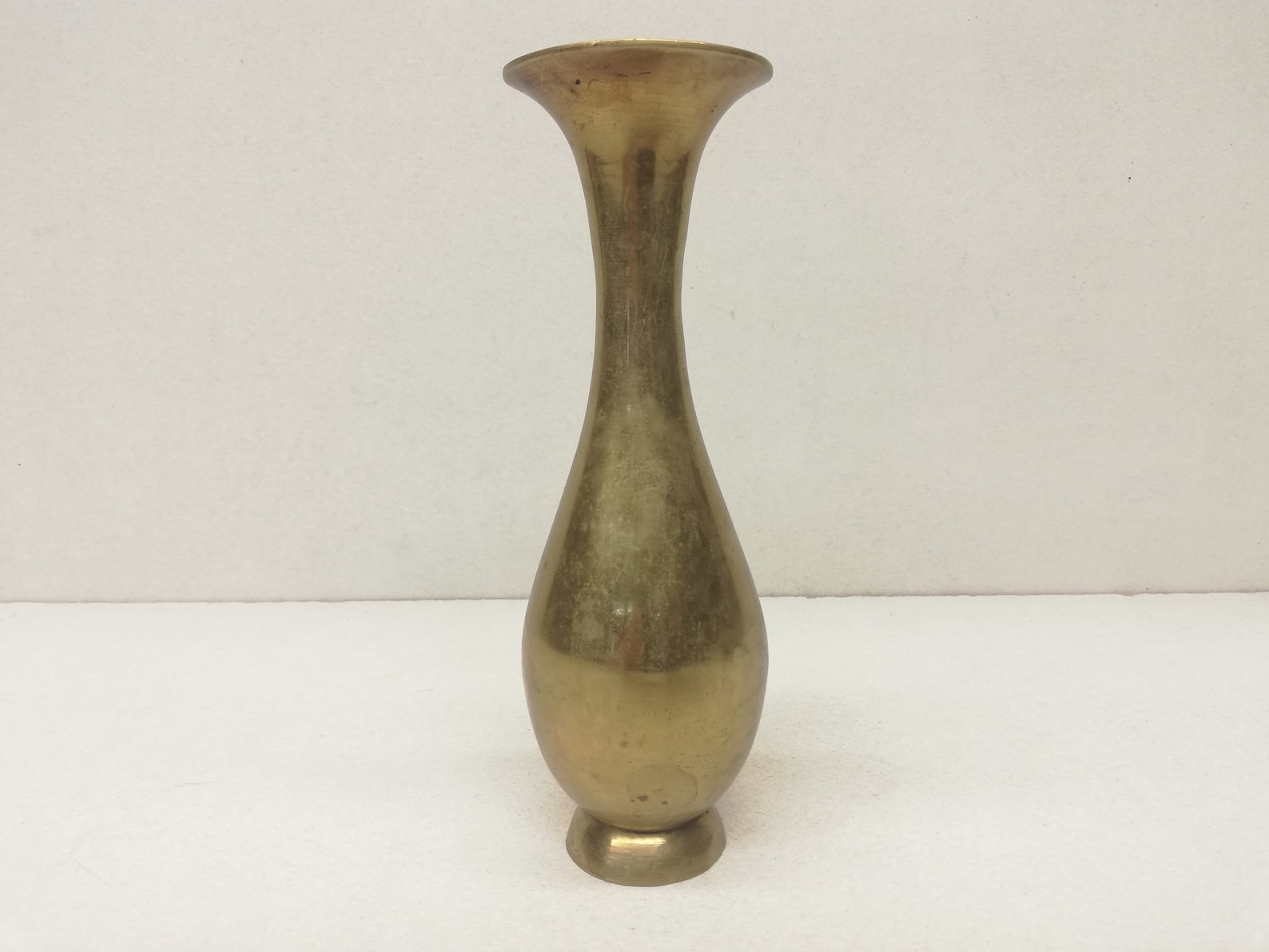 Vintage Small Brass Vase Solid Brass Vase Short Brass Vase Etsy