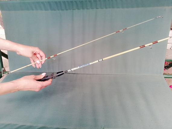 Buy Vintage Japanese Fishing Rod From 70s, Old Fishing Rod From Fiberglass  and Plastic Handle, 65.7 Inches 167 Cm Fishing Rod, Fishing Rod Online in  India 