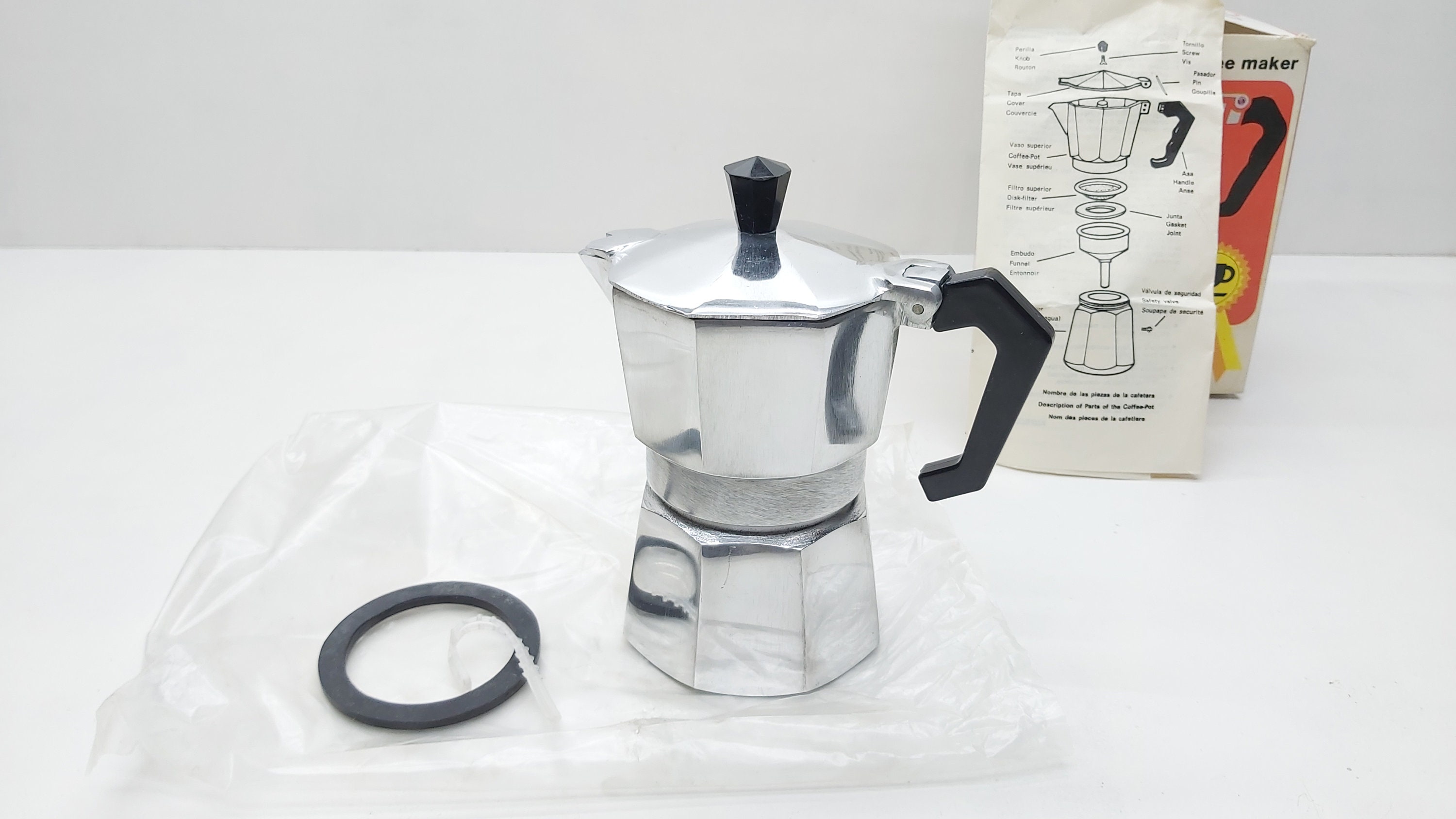 Vintage Cuban Stove Top Coffee Maker Aluminum Percolator Small Espresso  Maker Coffee Machine 3 Cups Espresso Pot Perfect Condition 