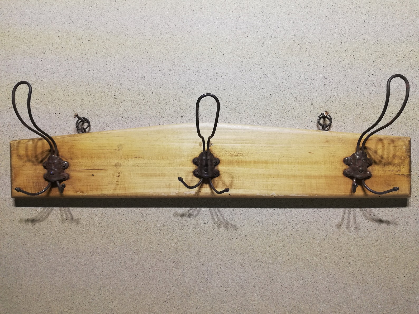 Vintage Wall Hanger Wooden Wall Hanger Hanger With Metal Etsy — free download