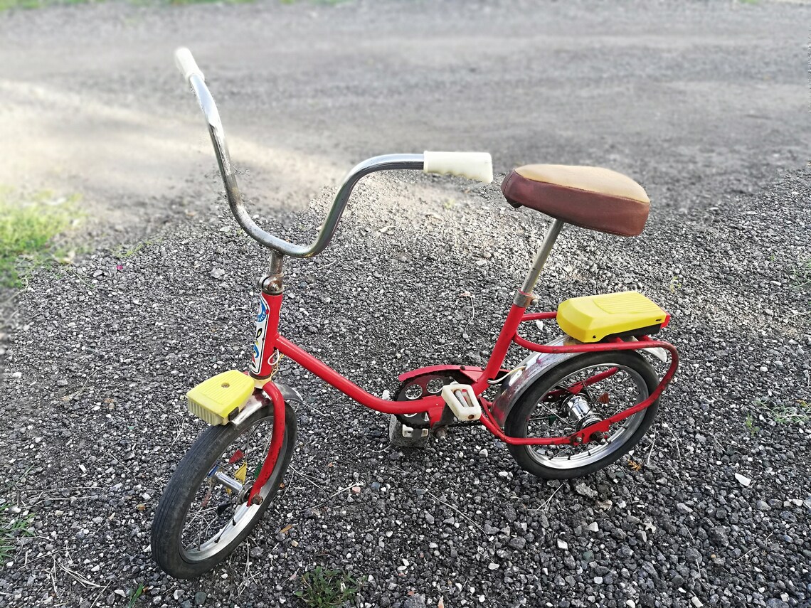 Vintage Children's Bike From 70s Made in USSR Red Etsy