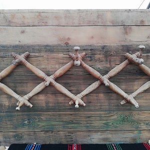 Perchero de madera vintage: Perchero de pared plegable, decoración retro