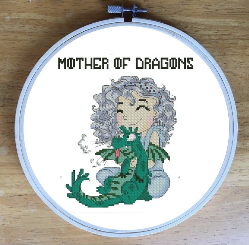 DAENERYS TARGARYEN cross sitch Game of Thrones cross stitch Etsy