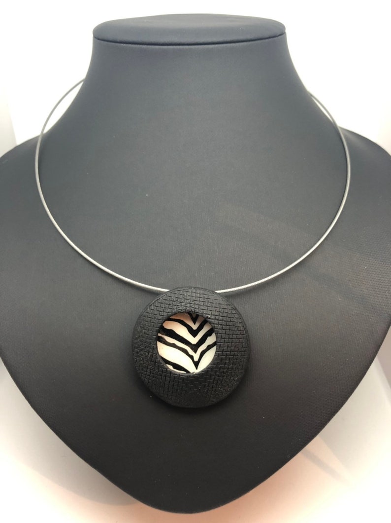Zebra necklace