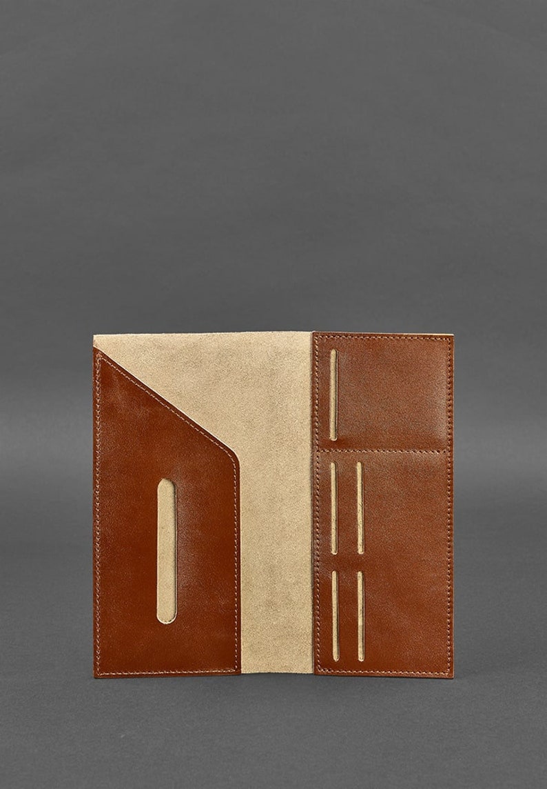 Gift for him Phone wallet Travel wallet Wallet organizer Family passport case Bags and purses Leather money holder