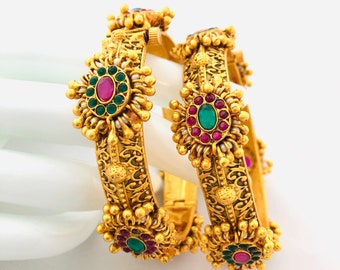 Openable Bracelet/ Jaipuri Bangle/ Statement Bracelet/ Sabyasachi/ Meenakari Kangan/ Indian Bridal Bracelet/ Pakistani Jewelry/2.6,2.8 size