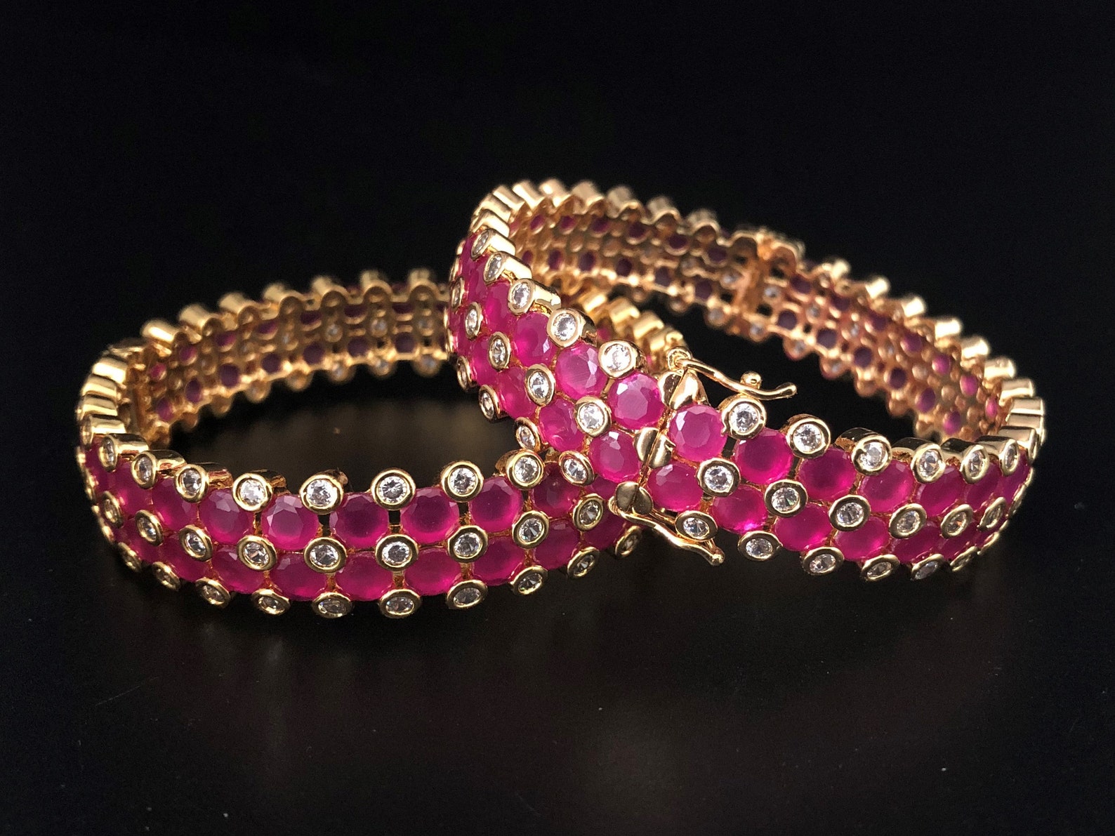 plain pink bangles