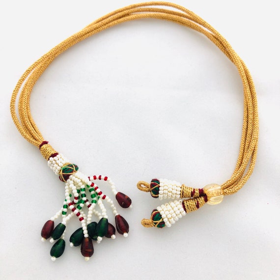 Indian Necklace Thread Dori Extender Extension Chain Jewelry