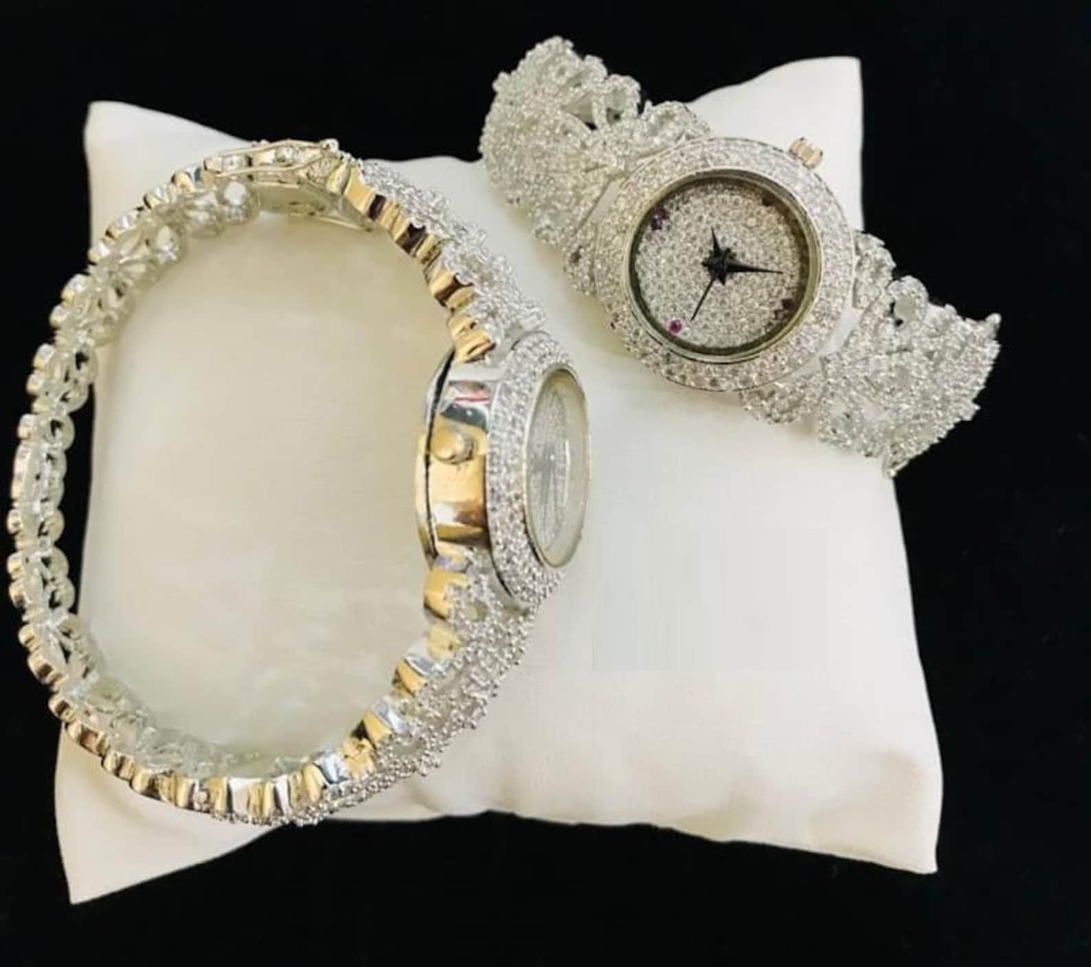 cubic zirconia iced out watch