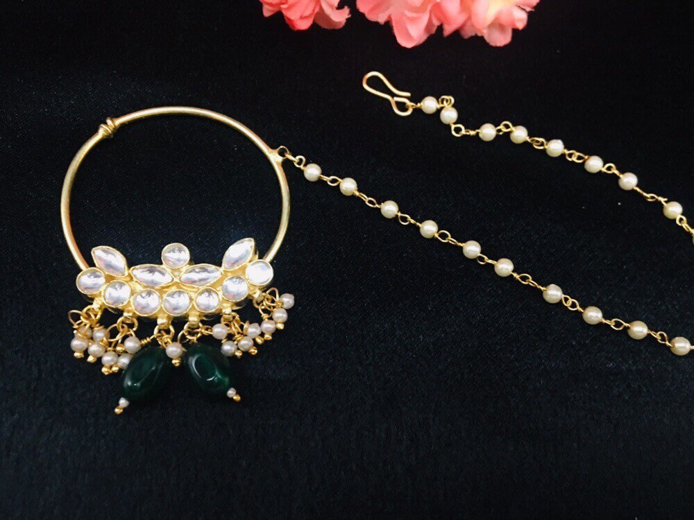 Deepika Nose Ring Etsy UK