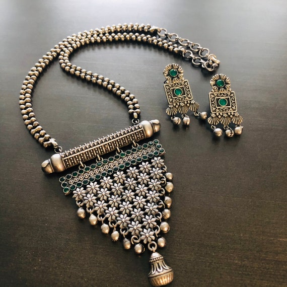 Oxidised Delicate Necklace / Oxidized Choker / Oxidised Jewelry / Oxidized  Necklace - Etsy | Oxidised jewellery, Fancy jewelry, Delicate necklace