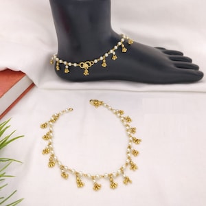 Kundan Payal/ Sabyasachi Payal/ Pajeb/ Indian Jewelry/ Kundan Anklets/ Indian Payal/ Multilayer Indian Anklets/ Polki Payal