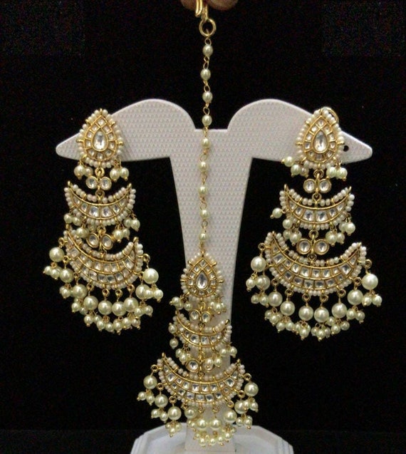 Chandbali cheap maang tikka
