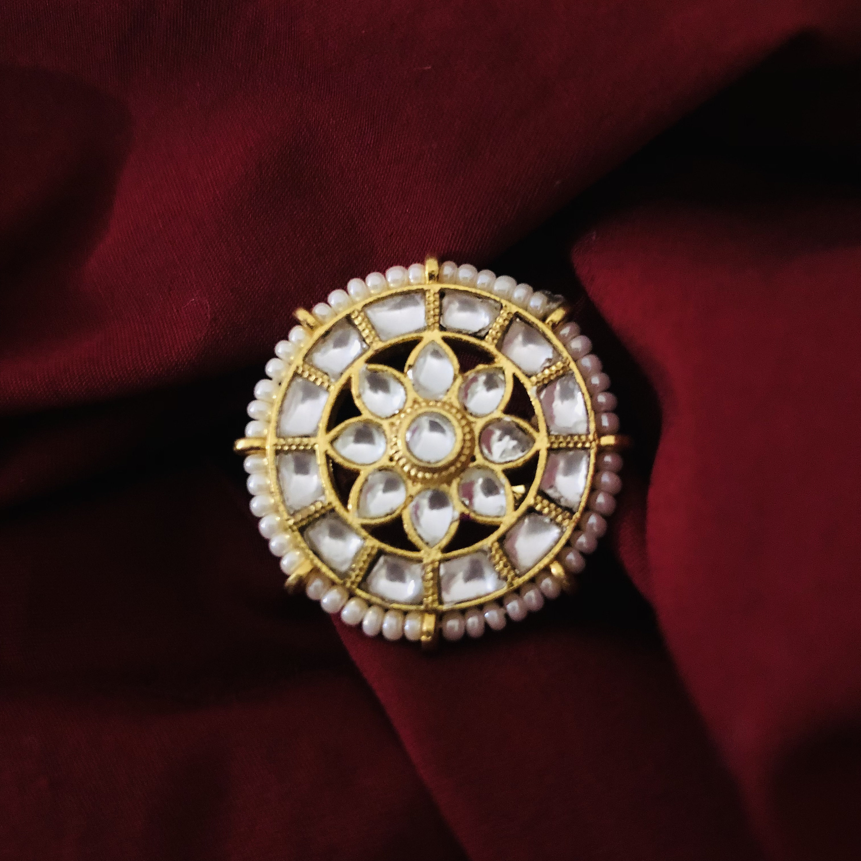 The Royal Round Kundan Ring