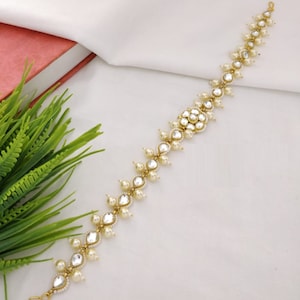 Bridal Mathapatti/ Pacchi Kundan Sheeshphool/ Sabyasacchi Mathapatti/ Kundan Hair Jewelry/ Indian wedding Mang Tikaa/ Kundan Headpiece