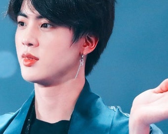 Jin Bts Kim Seokjin Earring Fake Love Mv Etsy