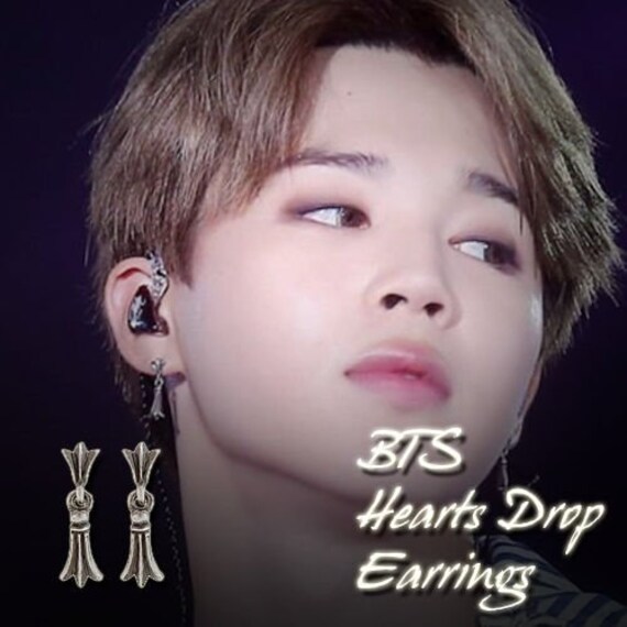 Bts Park Jimin Kpop Pair Earrings Blood Sweat Tears Mv Etsy