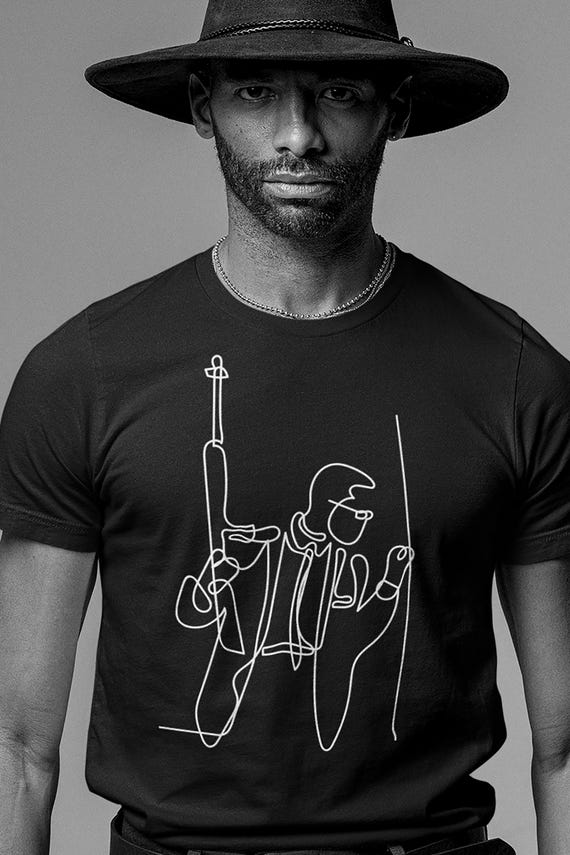 Malcolm X Line Art T-Shirt, Civil Rights, Black History Tee.