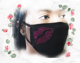 Rhinestone Face Mask-Designer Face Mask-Ladies Face Mask-Bling-Face Mask-Crystal-Face Mask-For Woman-Stone Free Shipping With a PM2.5 filter