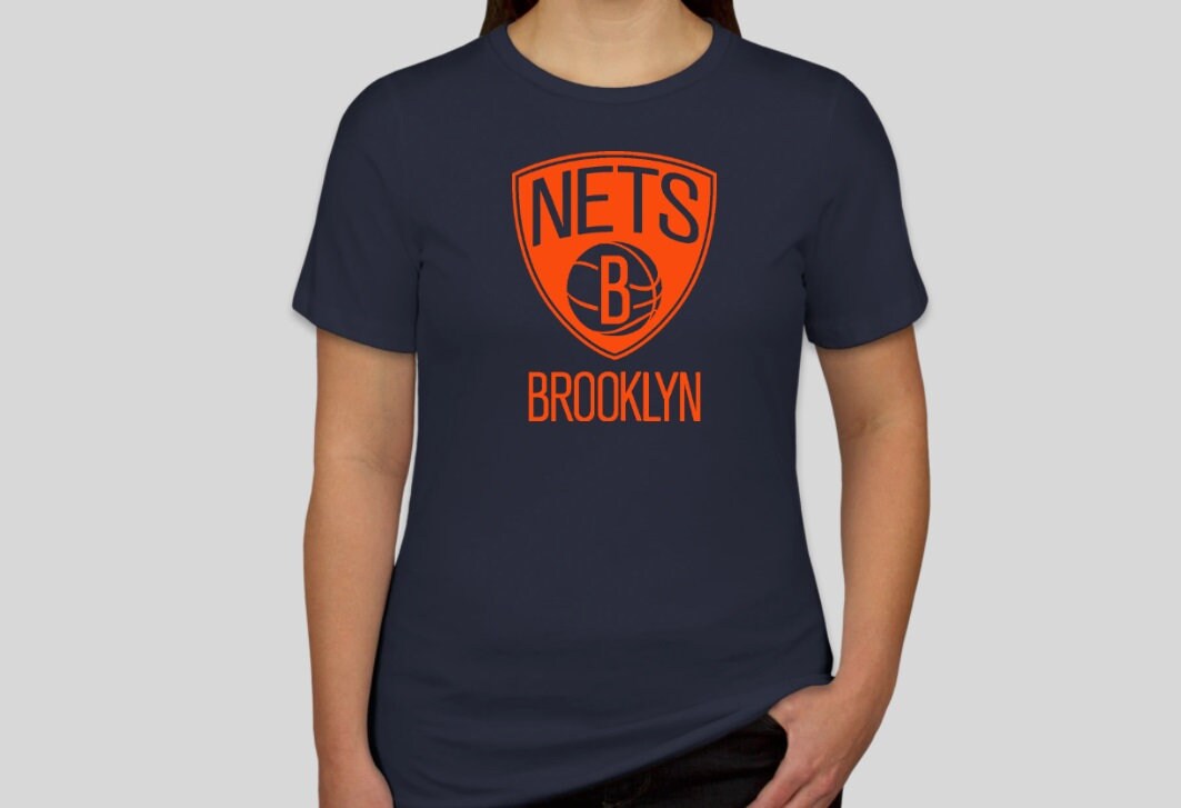 Brooklyn Nets Logo Graphic Tshirt USA Printed Cotton Unisex Etsy
