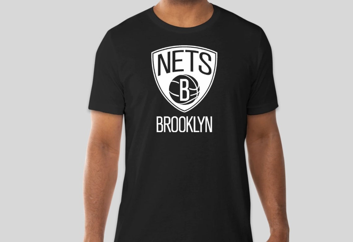Brooklyn Nets Logo Graphic Tshirt USA Printed Cotton Unisex Etsy