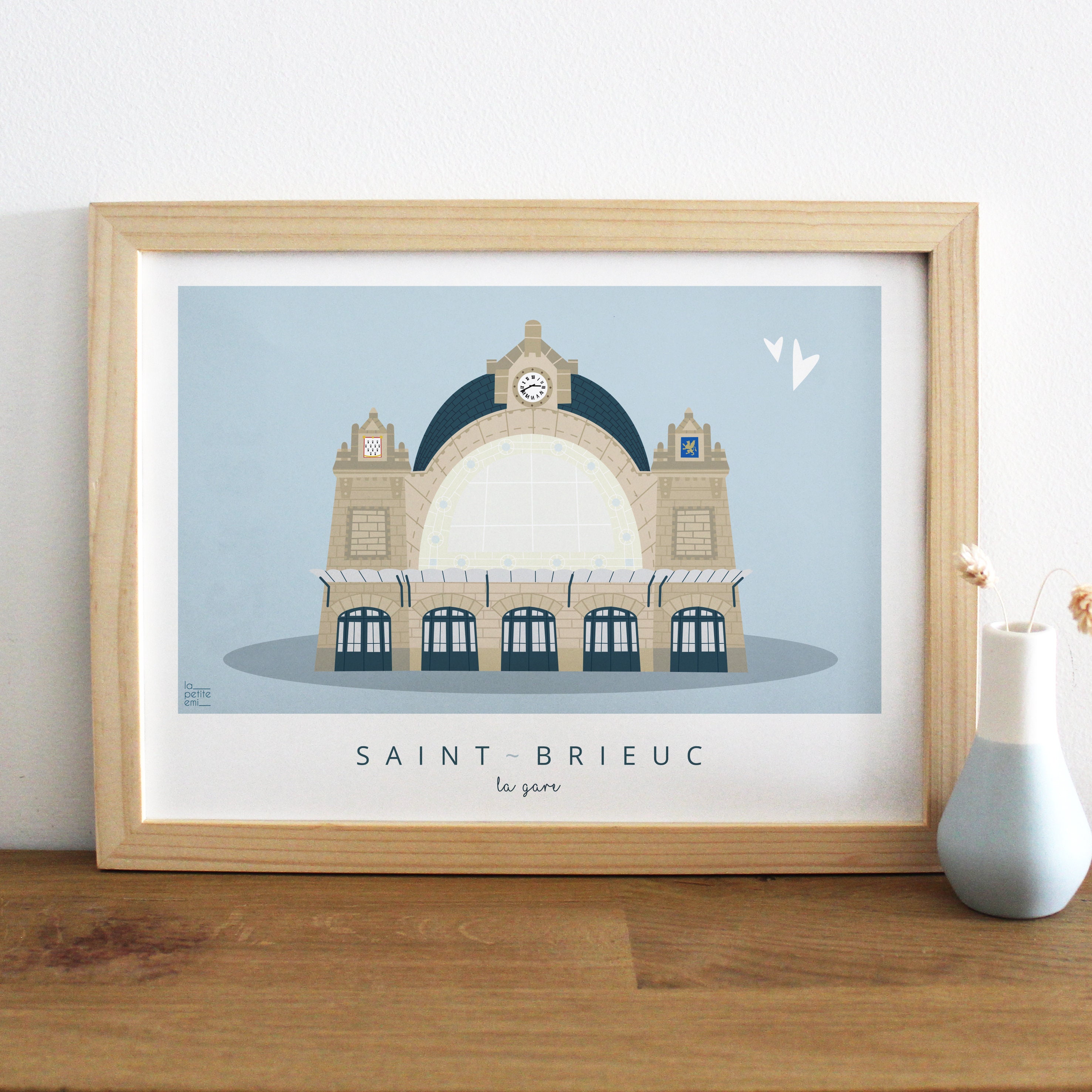 Affiche Saint-Brieuc - La Gare