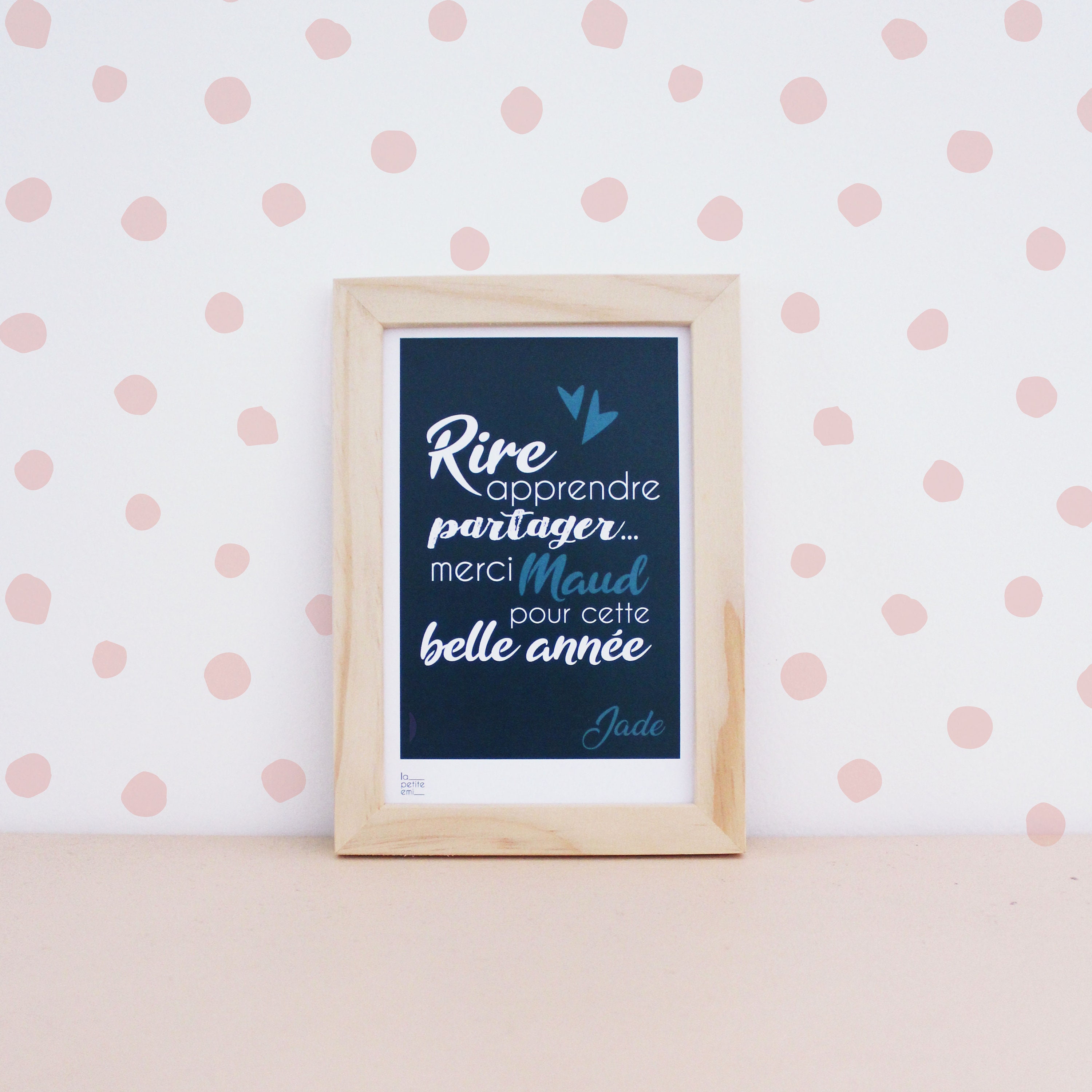 Mini Cadre - Maîtresse, Maître, Crèche, Nounou