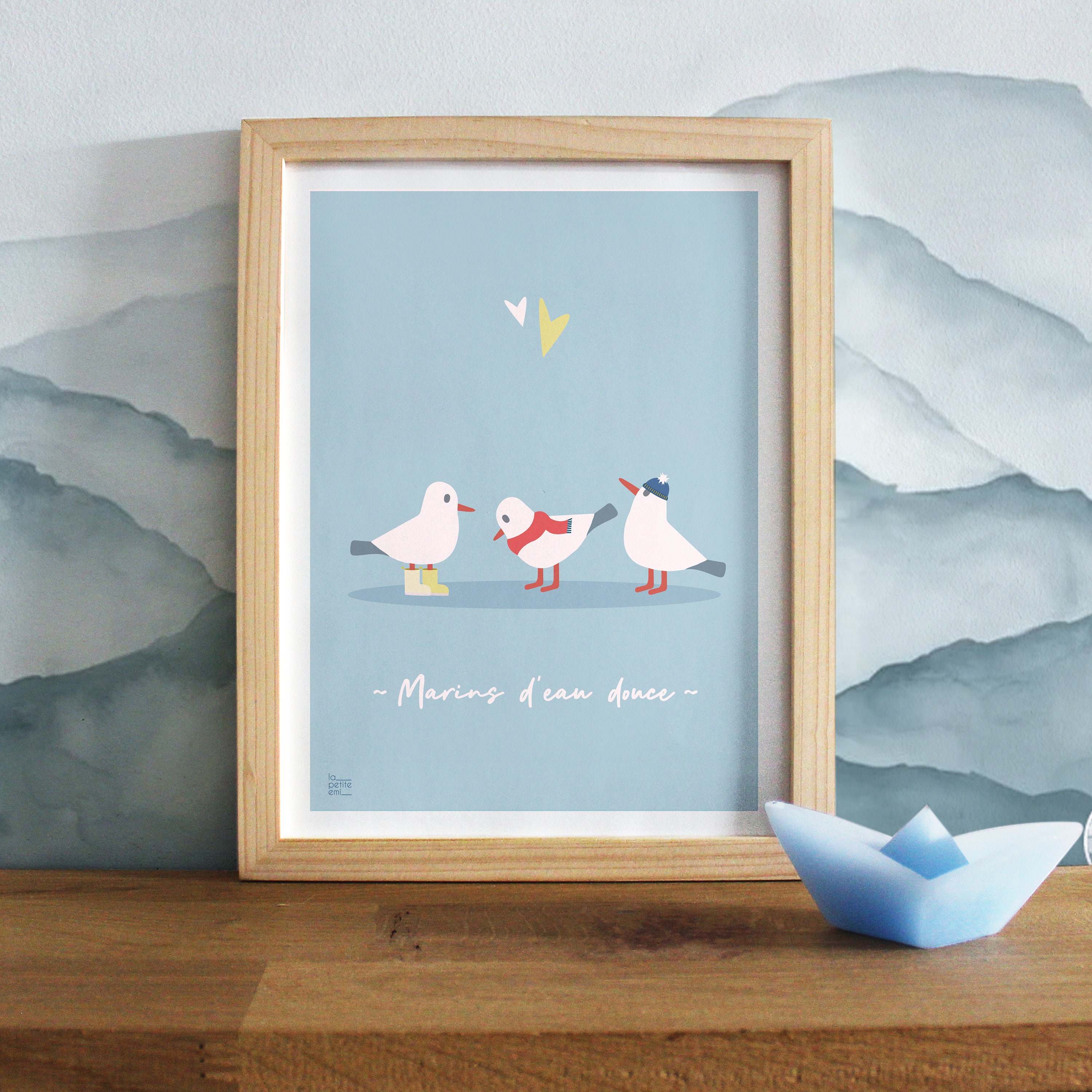 Affiche Marins d'eau Douce - Mouettes