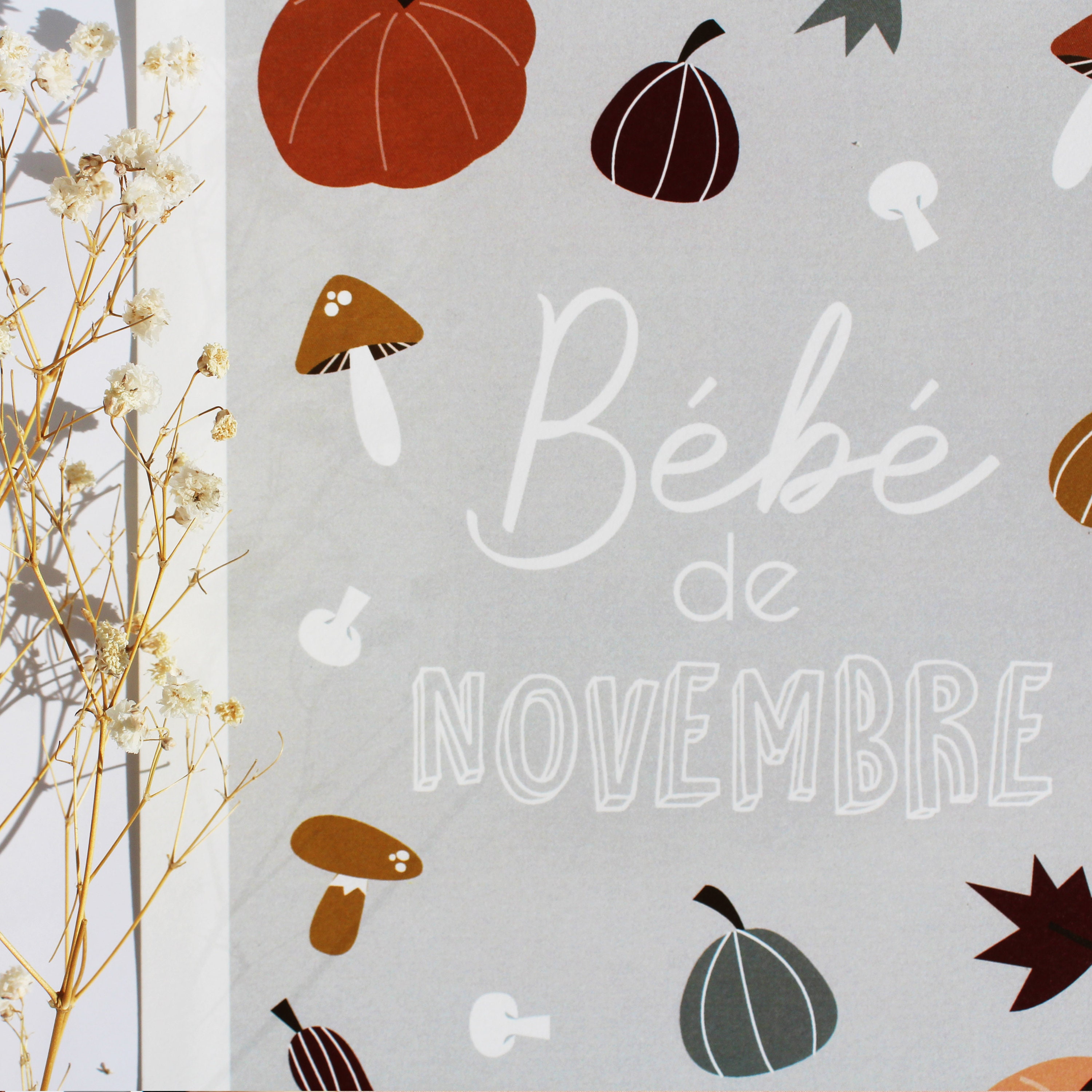 Affiche Mois Novembre - Personnalisable