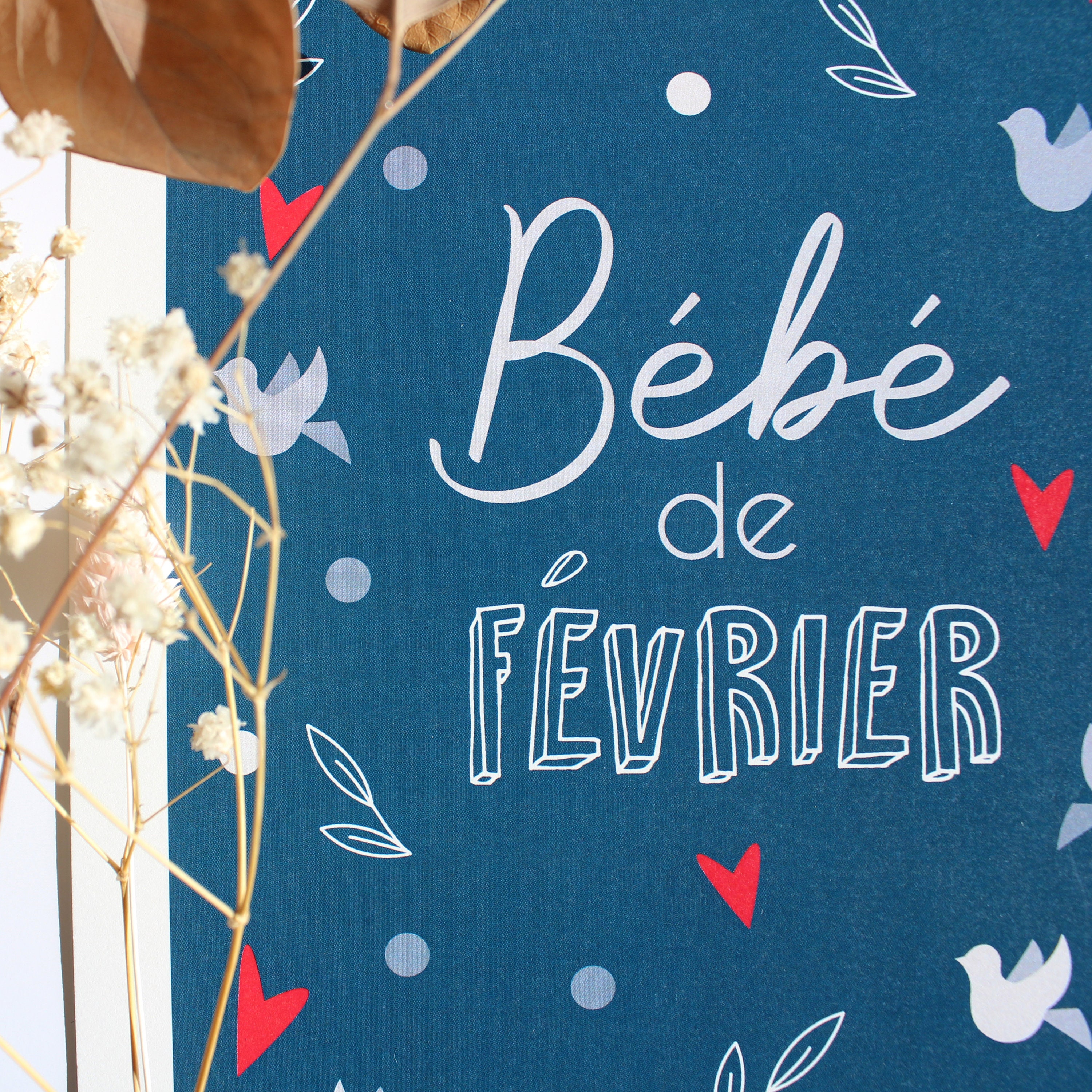 Affiche Mois Février - Personnalisable